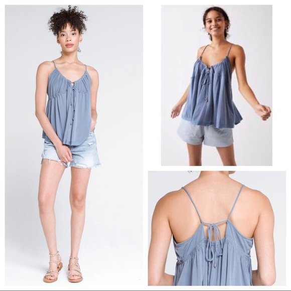 FREE PEOPLE BOHO FLOWY TANK TOP TEE A2C - Picture 6 of 13